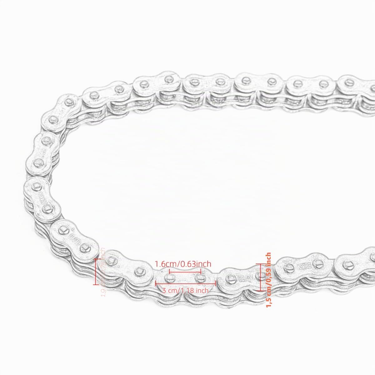 Chaîne de moto joint d'huile chaîne DID joint torique 520 525 530 chaînes 120 maillons pour ATV Quad MX Enduro Motard Racing chaîne de conduite (520HV-120L)