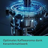 Siemens Kaffeevollautomat EQ6 plus s300, Milchsystem, 11 Getränke, automatische Reinigung des Milchsystems, Keramikmahlwerk, großes Touchdisplay, Silber, TE653501DE – Ansicht 8