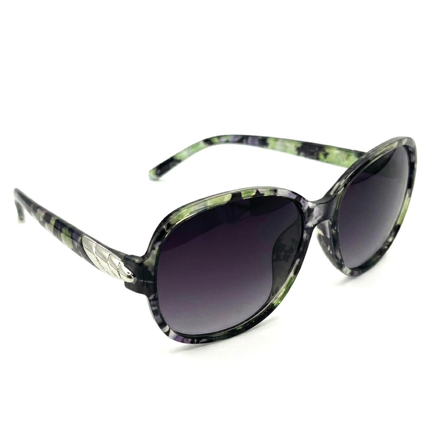 Classic Emerald Marble Luxe Oversized Sunglasses Gradient Sunglasses for Women – Elegant Designer Frame-image-22
