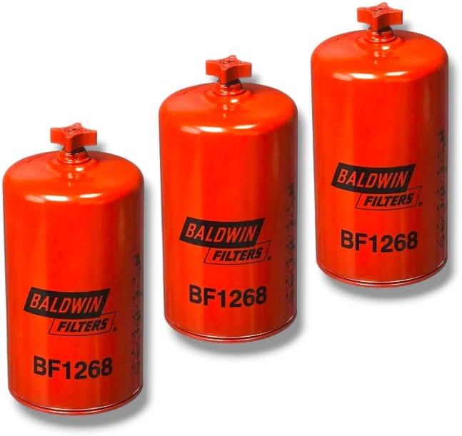BF1268 Spin-On Fuel/Water Separator Replaces 175-2949 (Pack of 3)