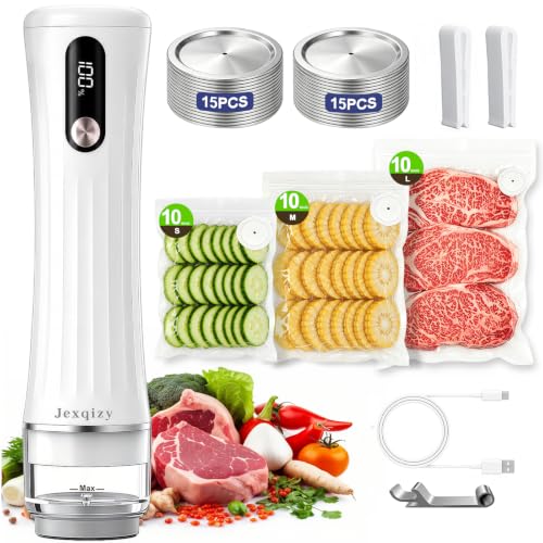 Image of Vacuum Sealer for Food with LED Display, 80Kpa Handheld Food saver