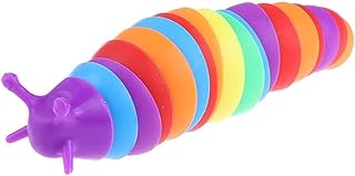 XIDAJIE Fat Brain Slug Articulated Flexible 3D Slug Fidget Toy All Ages Relief