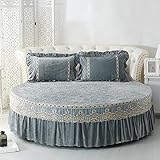 ❥ Contenu de l'emballage : 1 x jupe de lit ; Longueur de la goutte : environ 45 cm, la feuille de lotus cache efficacement le cadre du lit, le cadre de la boîte ou les pieds du lit, donnant à votre chambre un aspect soigné.