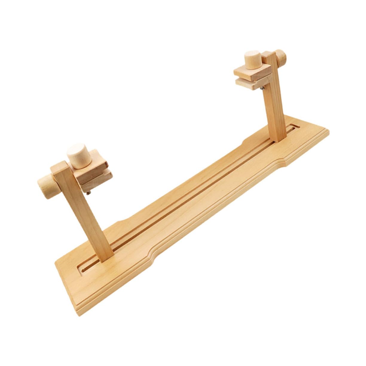 NUOBESTY 1 Juego Bastidor De Bordado De Escritorio Estante De Punto De Cruz Puesto De Costura Estante Bordado Para Mesa Porta Aros De Bordado De Madera Marco De Punto De Cruz Familiar