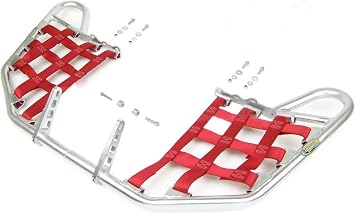 Motorsport Products NerfBars for Suzuki LTR450 LTR 450 Quadracer Silver Bars/Red Nets