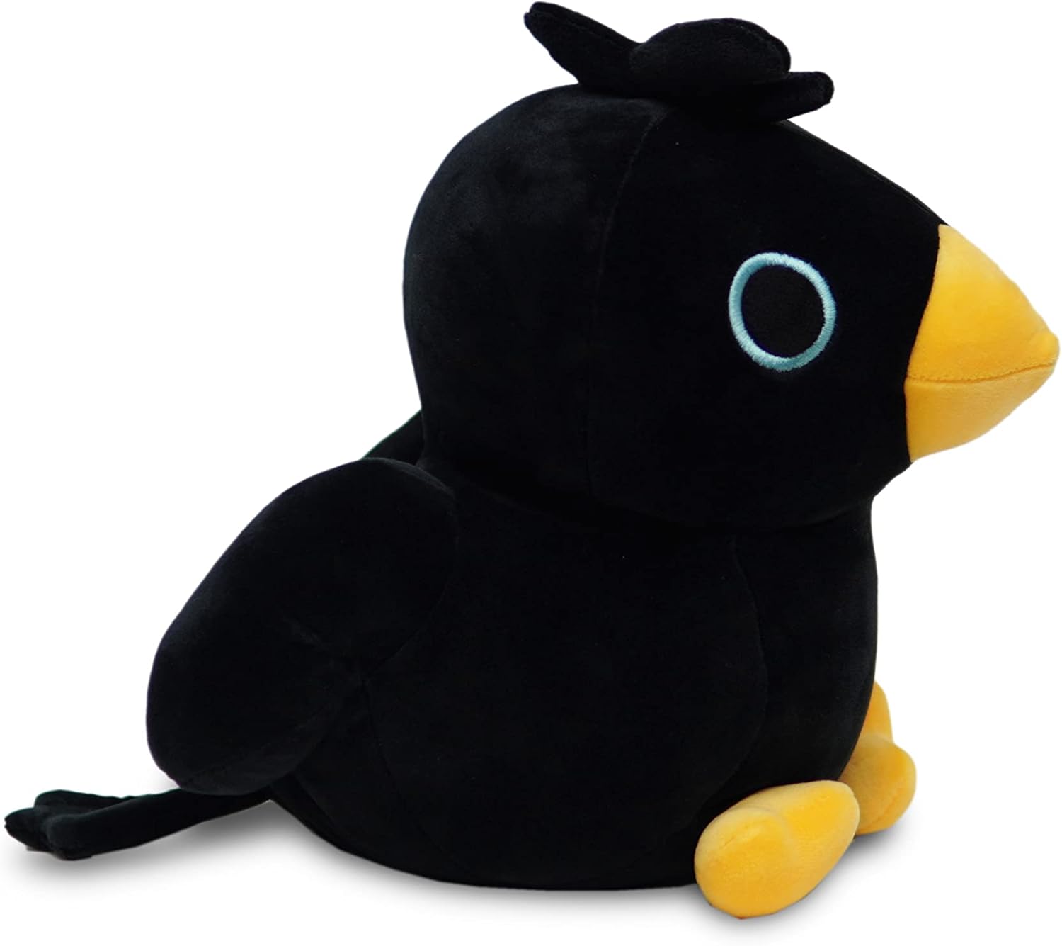 Avocatt Black Crow Plushie Toy - 10 Inches Stuffed Raven Animal Plush - Plushy and Squishy Raven with Soft Fabric and Stuffing - Cute Toy Gift for Boys and Girls