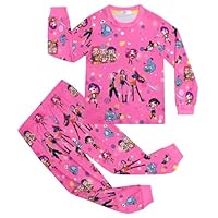Conjunto de Ropa de casa con pantalón de Manga Larga para niña, Conjunto de Pijama Infantil con Estampado de Demonios de K-Pop,Style 7,110cm