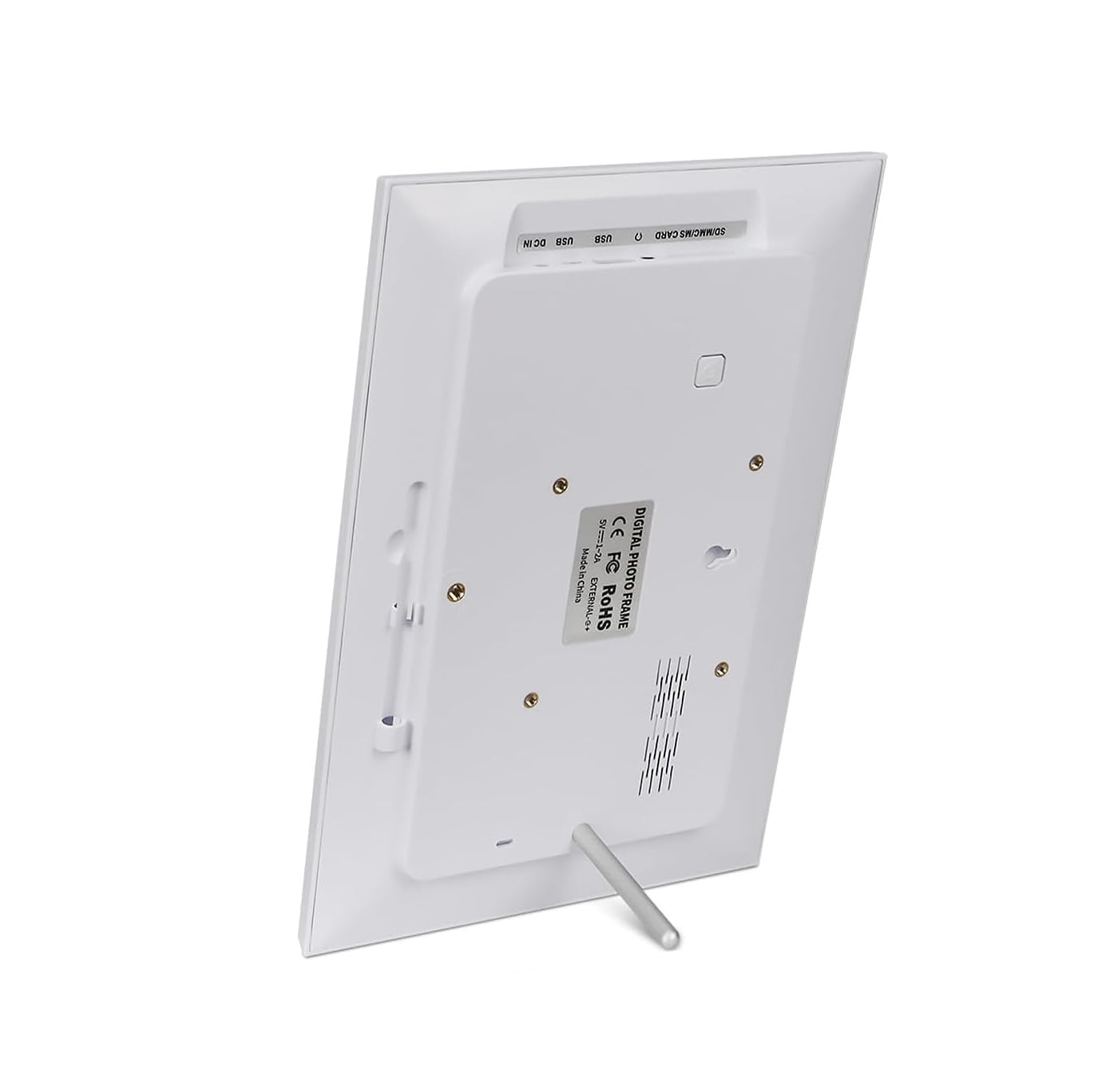 Frameo WLAN Digitaler Bilderrahmen 10.1 Zoll 1280x800 Touchscreen 16 GB Speicher Automatische Drehung Wandmontage weiß