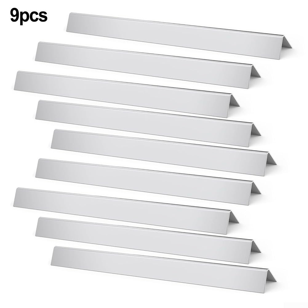 HpLive Edelstahl Aromaschienen für Flavorizer Bars 9er Set für Weber Summit 400 Serie E-420 S-420 Gasgrills 2007-2016 Modell 7121001 7220001