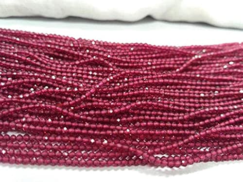 Rubis et spinel rouge perles de qualité supérieure LKBEADS en 13 pouces