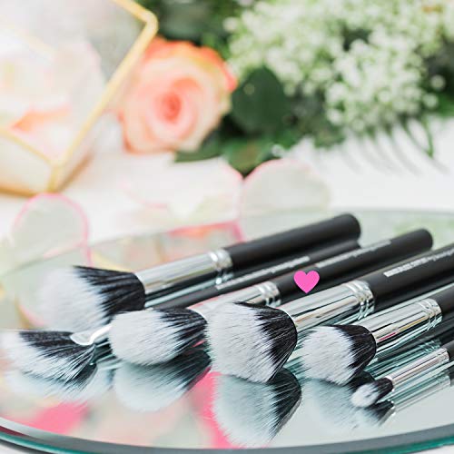 Large Dome Blush Brush - Beauty Junkees Fluffy Synthetic Duo Fiber Bristles for Applying Blusher Bronzer Contour Highlighter, Sculpting, Blending, Buffing Powder, Liquid, Cream, Mineral Makeup, Vegan - Thumbnail 7