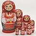 YAKELUS Russian Nesting Dolls for Kids Matryoshka Doll 10pcs Handmade