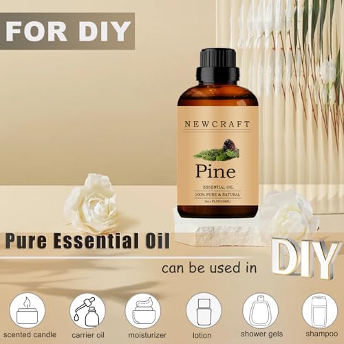 Aceite esencial de pino 120 ml 100% puro natural con gotero miniatura 3