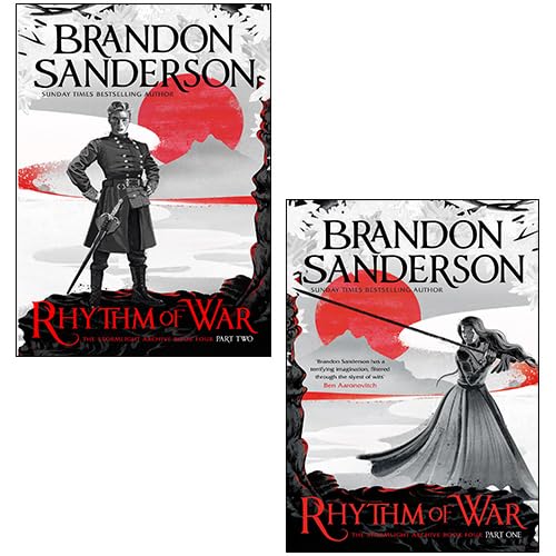 Brandon Sanderson 2 Books Collection Set (Rhythm of War Part One, Rhythm of War Part Two
