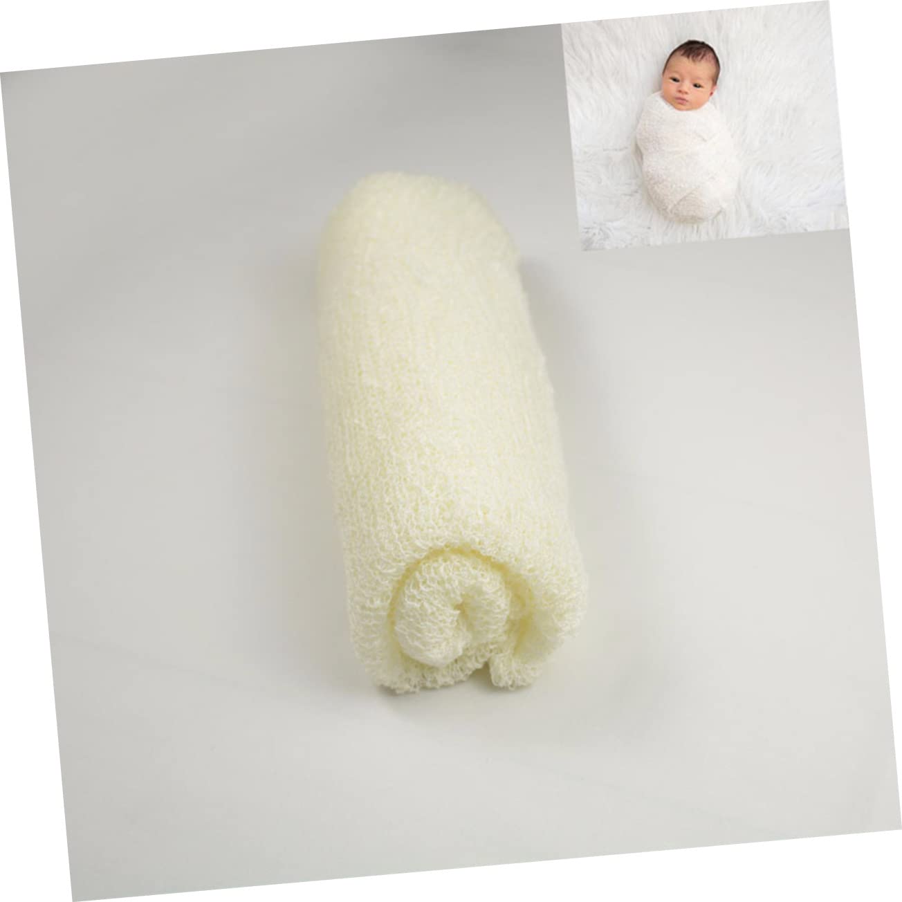 VICASKY 6pcs Neonato Swaddle Coperte Traspirante Estensibile Baby Coperta Per Servizi Fotografici Beige Chiaro Rosa Come Coperta O Asciugamano Da Bagno Per Ragazze Ragazze