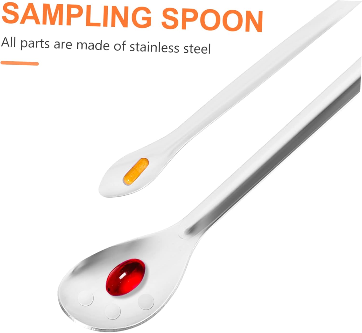 13pcs Stainless Steel Sampling Spoon Set Measuring Spoons Teaspoons Non-bendable for Cooking Tea Medicine
