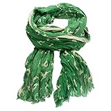 trachtentuch grün 100% Polyester Alpenflüstern Crush-Trachtenschal Springende Hirsche (grün) ATX038