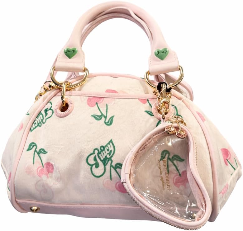 Juicy Couture Retro Satchel, 12" W x 8" H x 5" D
