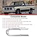 FEIMAOTUI Door Sill Guards Kit Compatible with Chevy GMC C10 C20 C30 R10 R20 R30 R1500 R2500 R3500 Pickup 1978–1987, Aluminum Door Sill Plates (4-Piece Set)