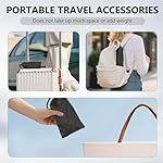 Foot Hammock for Plane Travel 2 PCS Airplane Foot Hammock Portable Airplane Feet Rest with Storage Bag Relaxing Feet and Legs Essential for Long Distance Flights for Men and Women (Black) - Image 5