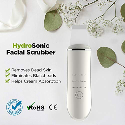 Skin Scrubber Face Spatula, Facial Cleansing Scraper Peel Pores Cleanser，Blackhead Removal Acne Extractor Skin Exfoliation White - Thumbnail 5