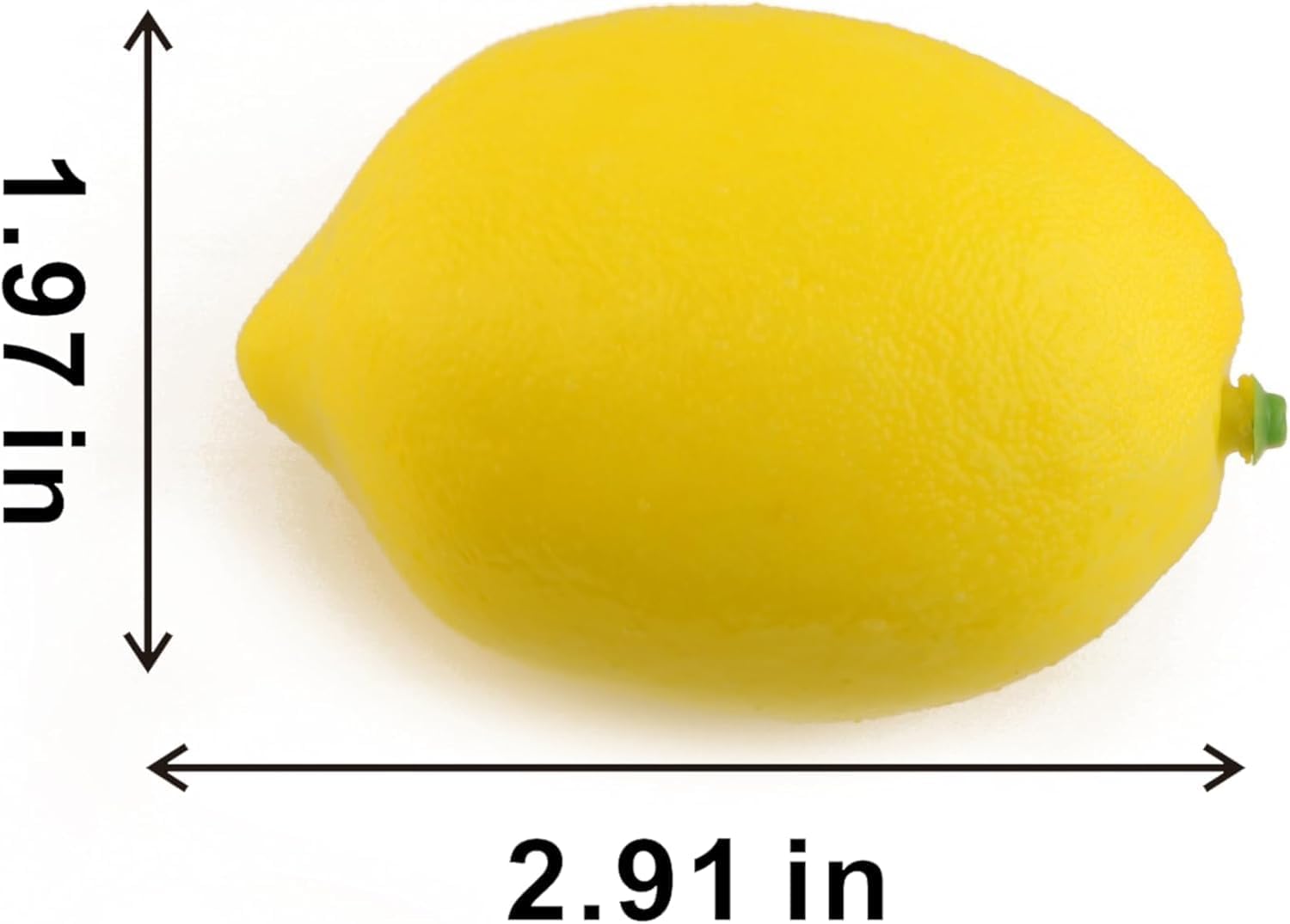 9PCS Artificial Lemon, Realistic Fake Fruit Lemon Ornaments, Summer Fruit Party Photography Teaching Props for Home Kitchen Table（Yellow）