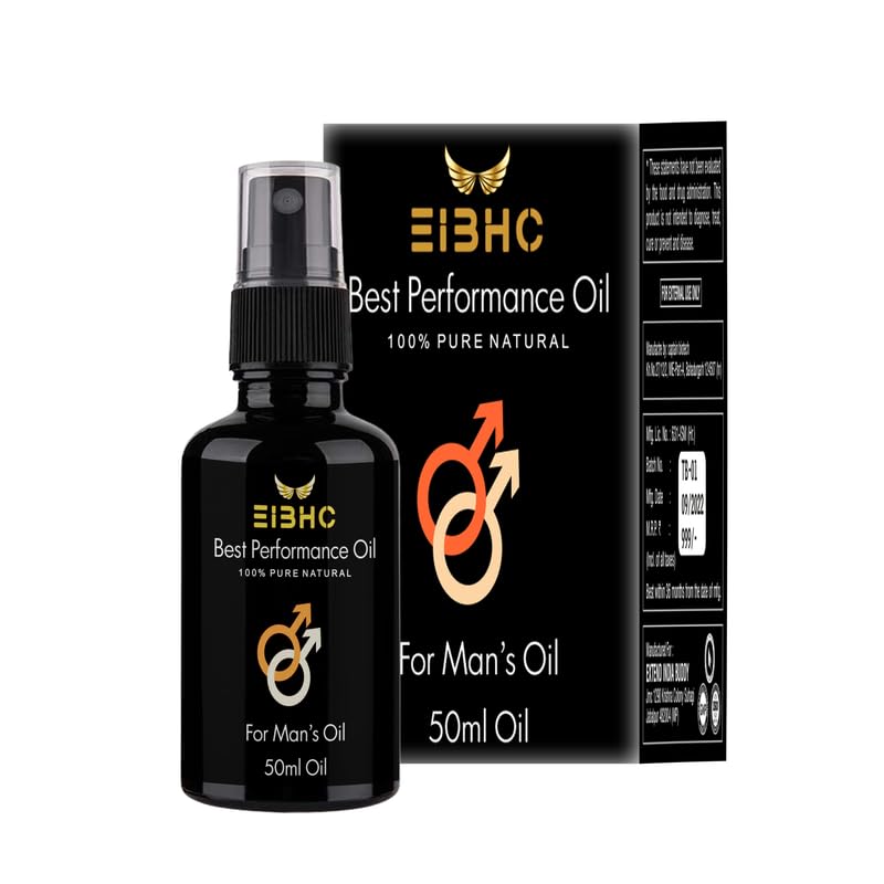 EIBHC Performance Oil | Ayurvedic Massage Oil for Men | restores energy & hardens the relaxing muscles |100 ML