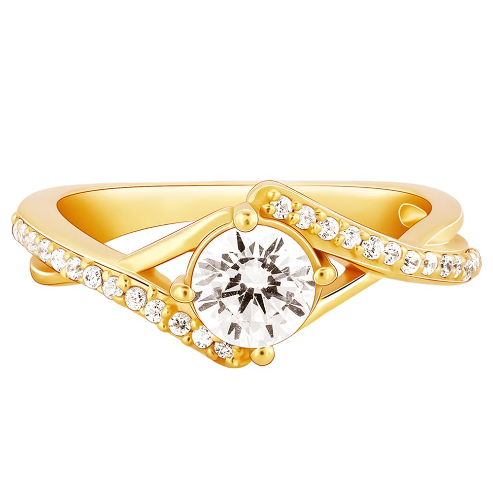 GIVA 925 Silver Golden Rhomboid Ring,Fixed Size, Indian - 12| Gifts for Women and Girls | With Certificate of Authenticity and 925 Stamp | 6 Months Warranty* (B0CVN7X92N) Amazon Price History, Amazon Price Tracker