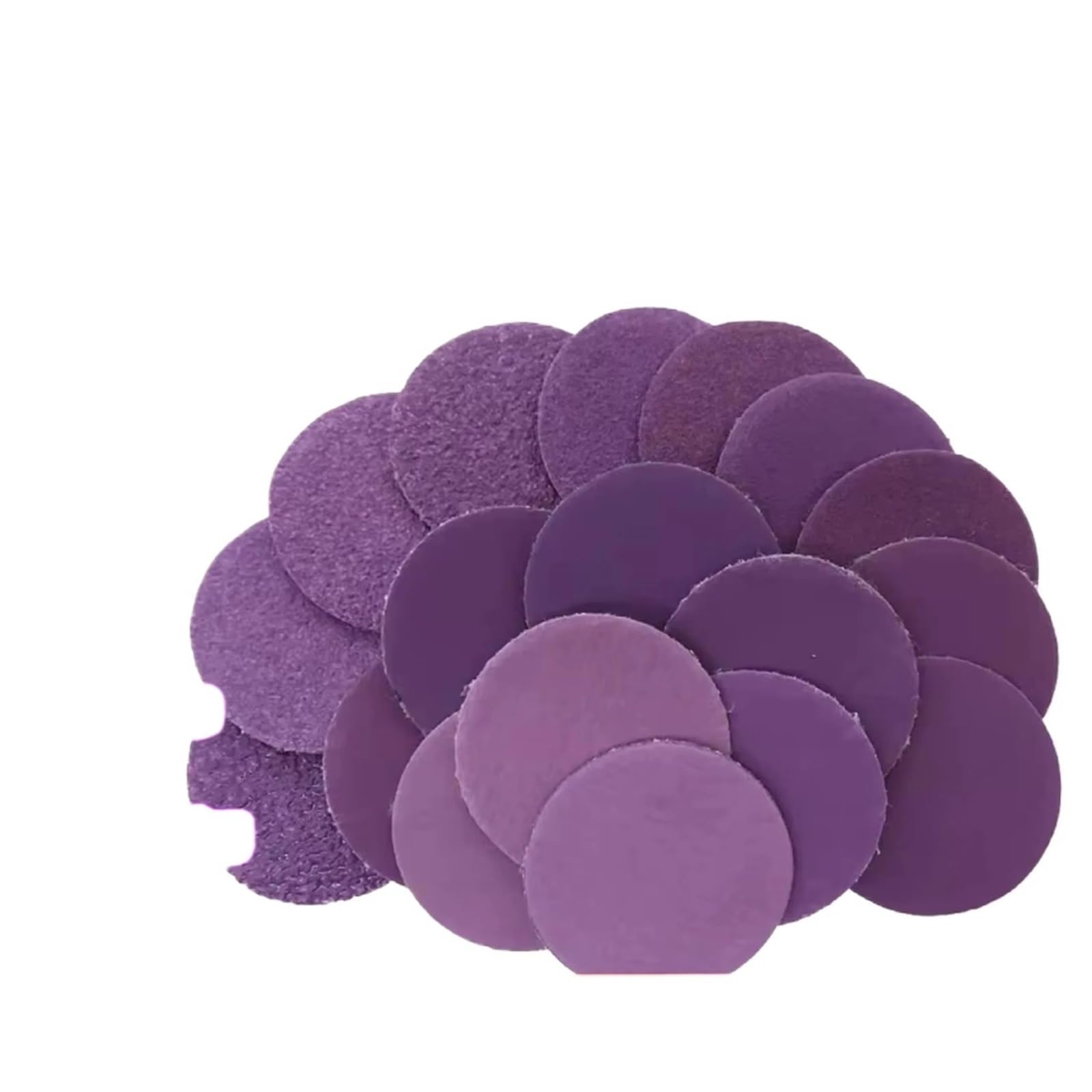 Discos de lijado en seco y húmedo, 100 Uds., 125,0mm, 5 pulgadas, papel lija óxido aluminio for taladro, herramientas amoladora rotativa Para Lijadora(Purple-p180)