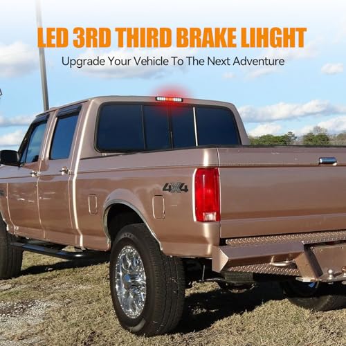 Image of Third 3rd Brake Light LED for 1997-2003 Ford F150, High Mount Rear Brake Lights Assembly for 2004 F-150 Heritage, Waterproof Center Cab Lamp Stop Light