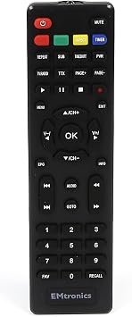 EMtronics EMFBR128HD Freeview Set Top Box 128GB Recorder 1080P with HDMI and Scart, Digibox Digital TV Receiver for Recording with PVR, 150+ Channels