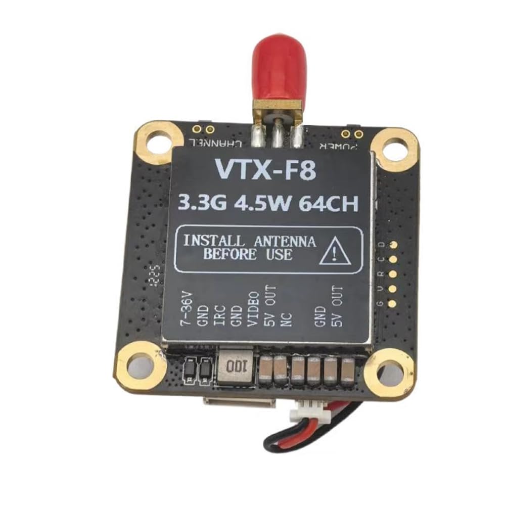 VTX-F8 3.3G 4500mW VTX 64CH (3060-3500MHz) FPV Wireless Langstrecken-Bildübertragungs-Transmitter, Turminstallation