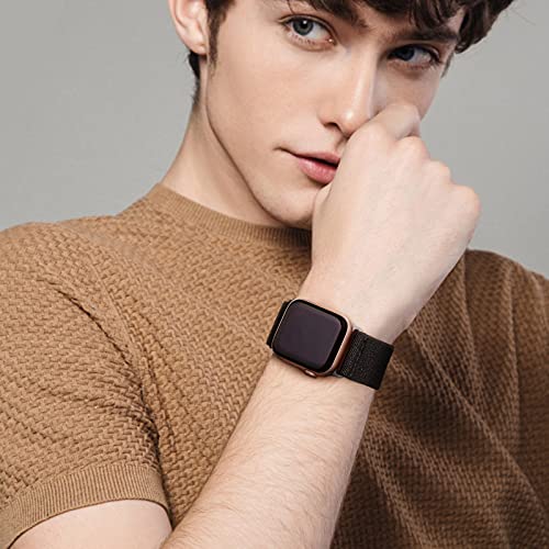 Image of 4 Pack Stretchy Solo Loop Compatible with Apple Watch Bands 38mm 40mm 41mm 42mm 44mm 45mm 46mm 49mm Women Men, Sport Nylon Elastic Straps Wristbands for iWatch Series 11 10 9 8 7 6 5 4 11 Ultra /SE 3 2