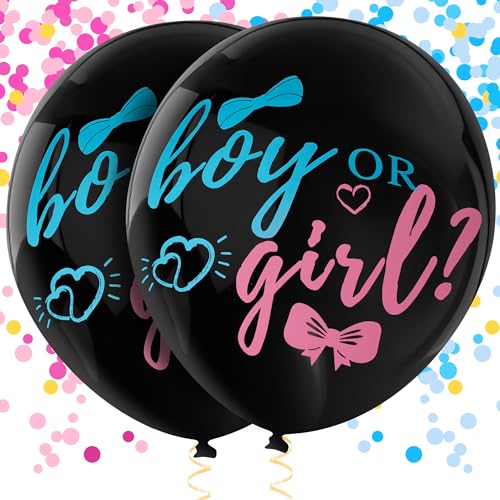 Gender Reveal Baseball with Powder - 2 Pack Gender Reveal Baseballs Filled with Blue and Pink Powder for Boy or Girl Baby Reveal Party Ideas for Decorating