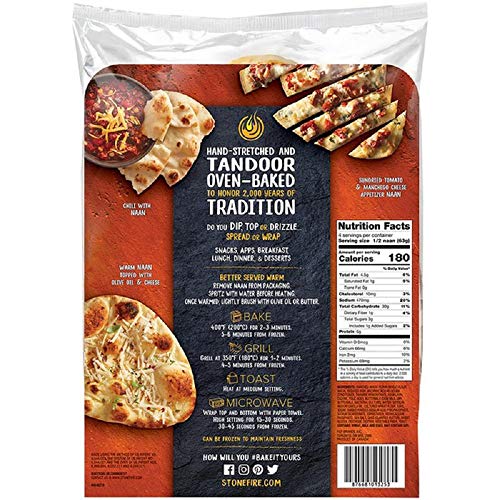 Stonefire Authentic Flatbreads Contains 6 Original Size Naans "Family Size" Pack #TOP1