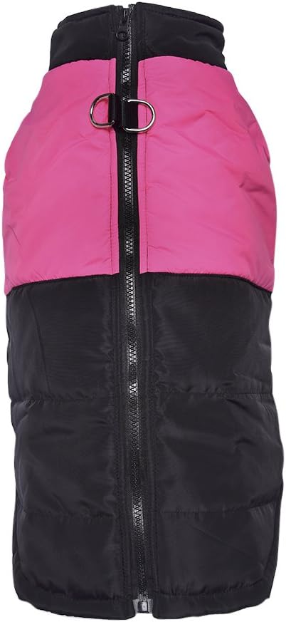LESYPET Dog Cold Weather Vest- Windproof Paded Coat for Small and Medium Dogs, Snap Button Closure