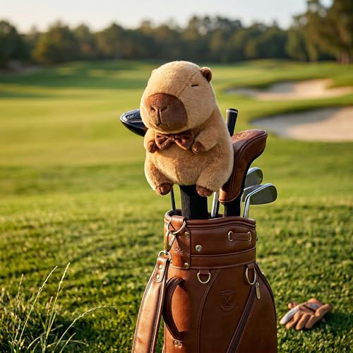Couvre-tête de golf capybara en peluche haute protection driver