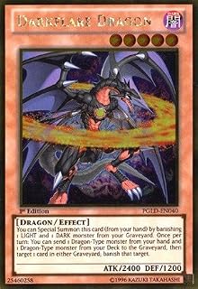 YU-GI-OH! - Darkflare Dragon (PGLD-EN040) - Premium Gold - 1st Edition - Gold Rare