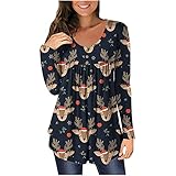 WANGTIANXUE Weihnachten Hoodie Blau Langarmshirt XXXL Pullover Zipper Pullover Asymmetrisch Damen Sweatshirt ReißVerschluss Damen Bowling Hemd PäRchen Pullover Tunika MäDchen Oberteile Oversize Dam