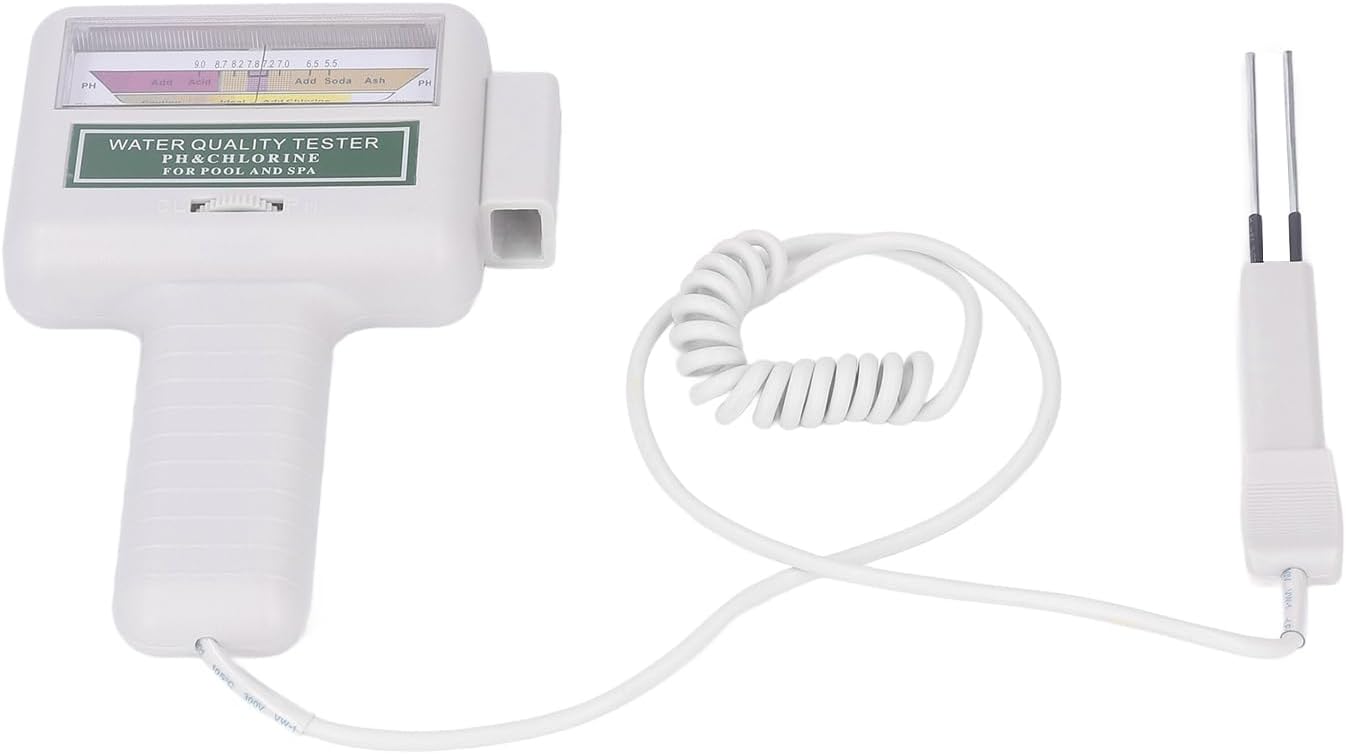 Topyond Water Testing Kit, Portable Digital PH Tester for Swimming Pools and Hot Tubs, Electronic Water Quality Analysis Water Tester Meter