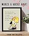 My Friends Are Bad Influence Funny Wall Art Poster - Sarcastic Charlie Brown Quotes Wall Art Decor for Home, Office, Studio, Living Room, Bedroom or Kitchen (Whimsical, 8 x 10 inches)