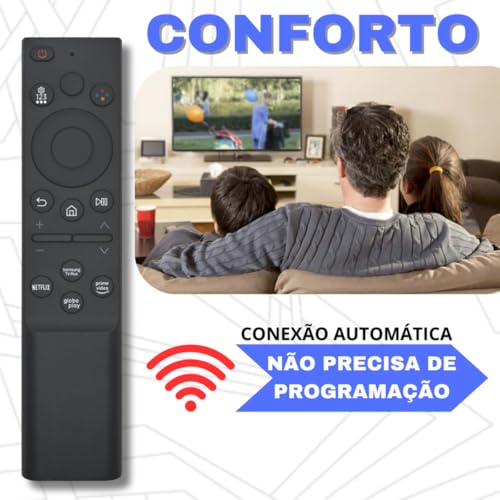Controle Remoto Compatível com SAMSUNG Smart TV 4K 8K QLED UHD CU8000 AU7700 q80A BU7700