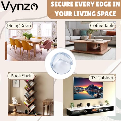 Image of 12 Pack Corner Protector Baby - Round-Shaped Baby Proofing Corners and Edges with Safety Bumpers, Soft Silicone Table Corner Covers Baby Safety, Baby Proof Corner Guards to Cover Sharp Furniture