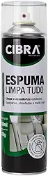 Espuma Limpa Tudo 500ml Limpa e Desodoriza Estofados Tapeçarias Almofadas Cibra