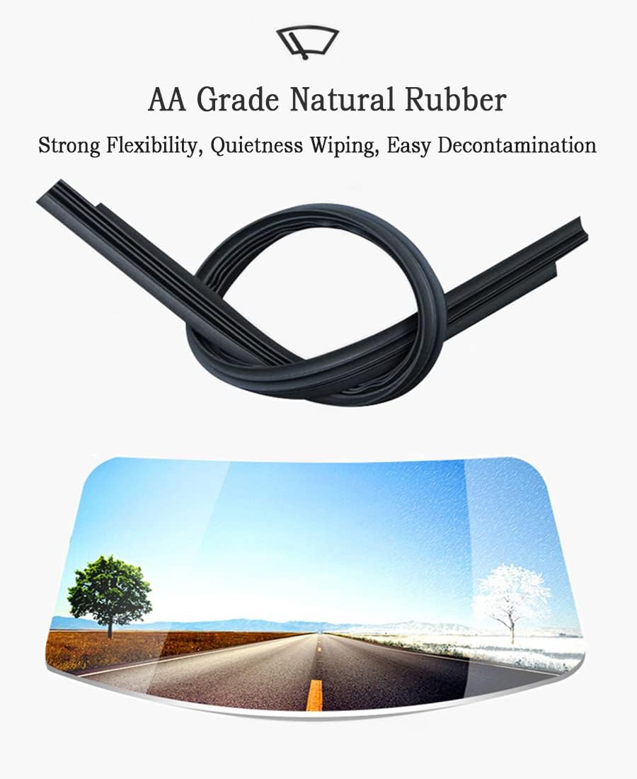 OEM Quality 18" + 18" Premium All-Seasons Metal Frame J-Hook Windshield Wiper Blades(Set of 2)
