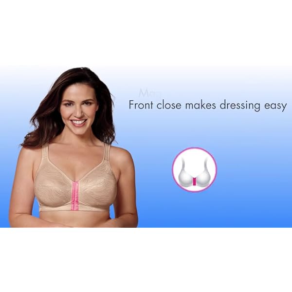 Playtex-Womens-18-Hour-Front-Close-Wirefree-Back-Support-Posture-Full-Coverage-Bra-USE525 Playtex Women's 18 Hour Posture Boost Front Close Wireless Bra USE525