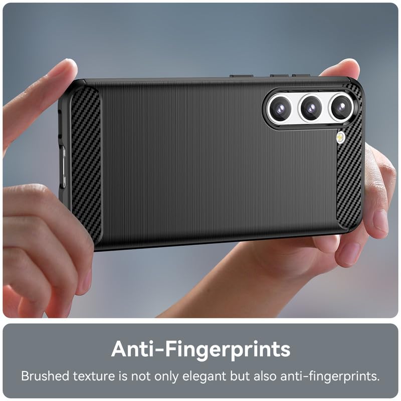 Image of Hybrid Carbon Fiber Back Case for Samsung Galaxy S23 (Black)