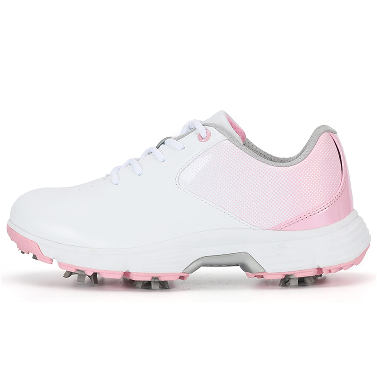 Scarpe da Golf Impermeabili da Donna Scarpe da Ginnastica Larghe A Spillo in Morbida Pelle Comode