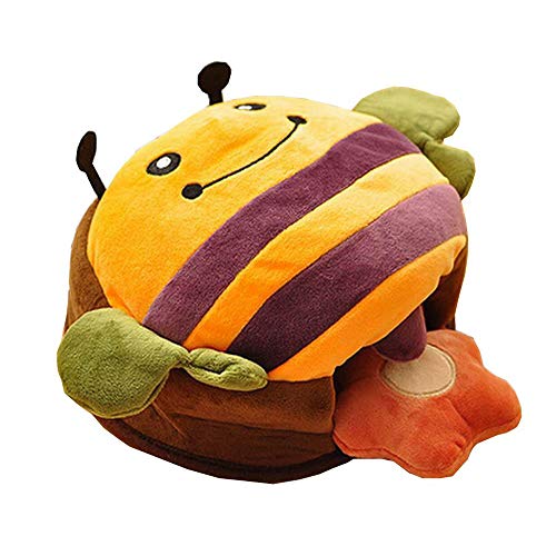 USB Heated Mouse Pad Plush Thickening Lovely Bee Mouse Hand Warmer with Wrist Guard Warm Winter