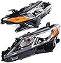 TBVECHI Headlight Assembly For 2018 2019Toyota Camry L LE SE LED Projector Headlight Headlamp Replacement 1 Pair Set, Front Head Light Lamp Housing Replacement (Driver + Passenger Side)